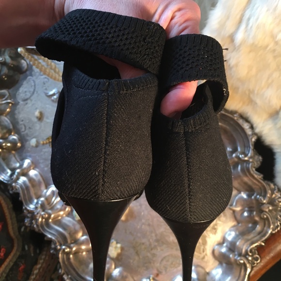 Zara Sexy Stretchy Wrap Black High Heel Sandals - Picture 6 of 8